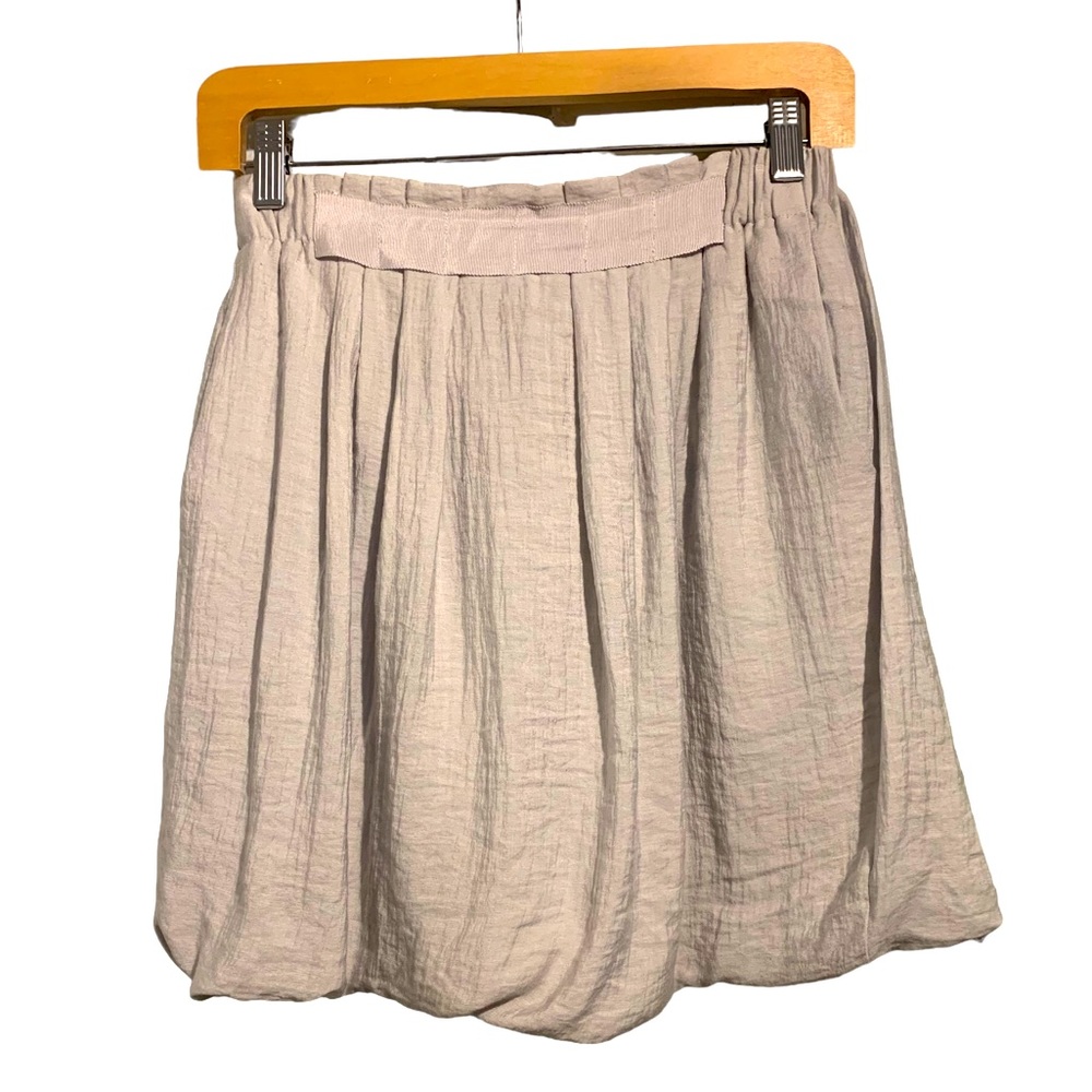 BCBG Ballerina Hem Mini Skirt Ice Gray